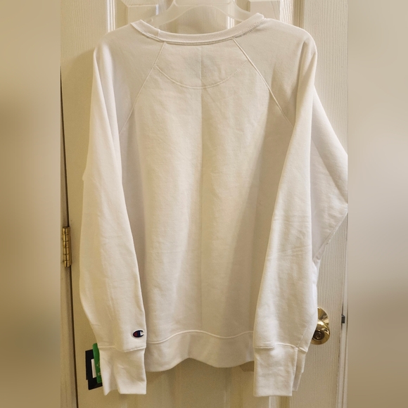 Champion Powerblend Crewneck Pullover Sweatshirt With Ombre Logo  NWT XL - Picture 3 of 6